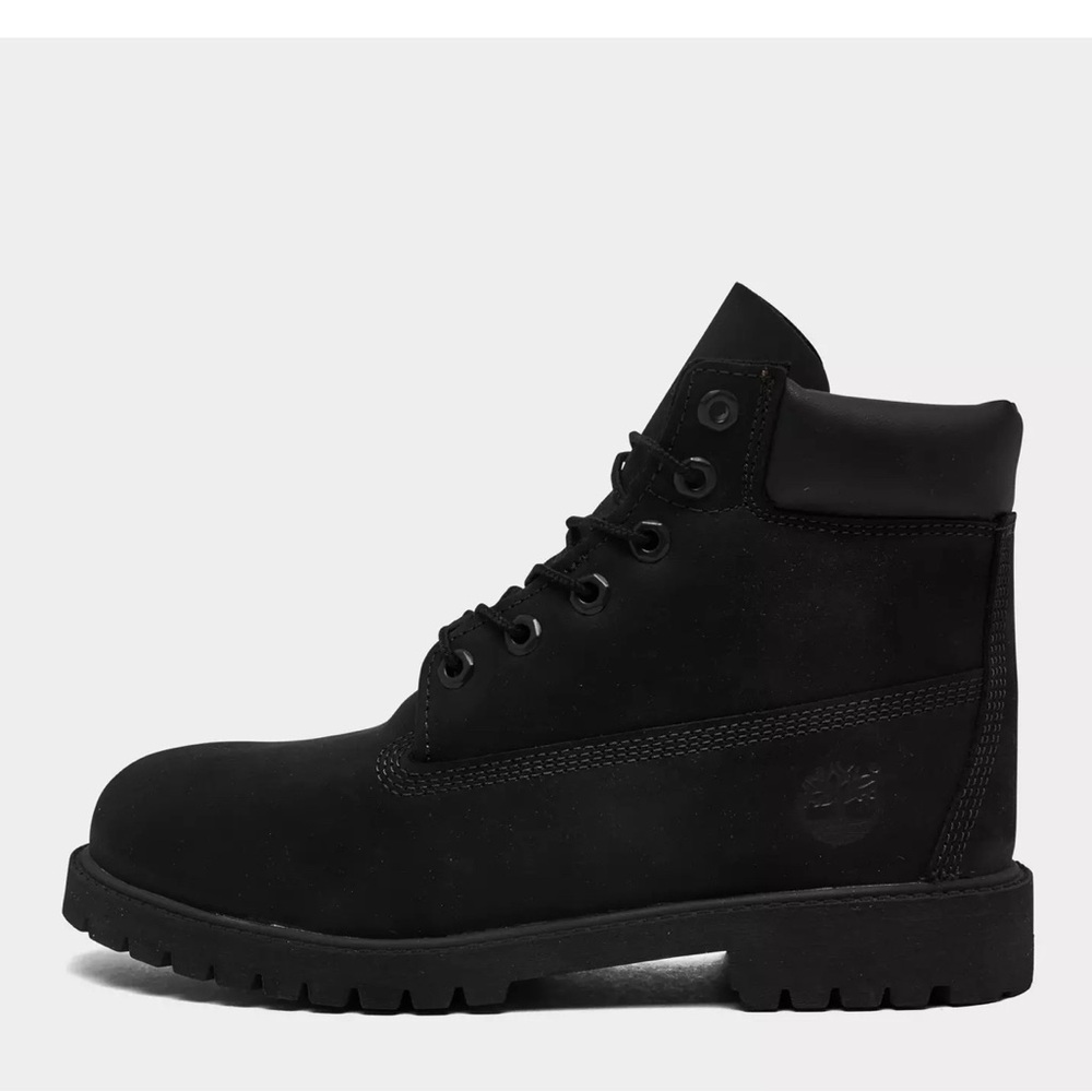 Timberland premium 6 IN waterproof boot black nubuck juniors NIB!
